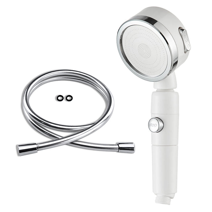 BowLift | Contemporary 3 Jet Shower Head Adjustable Spray Pattern Rotatable Handheld Shower