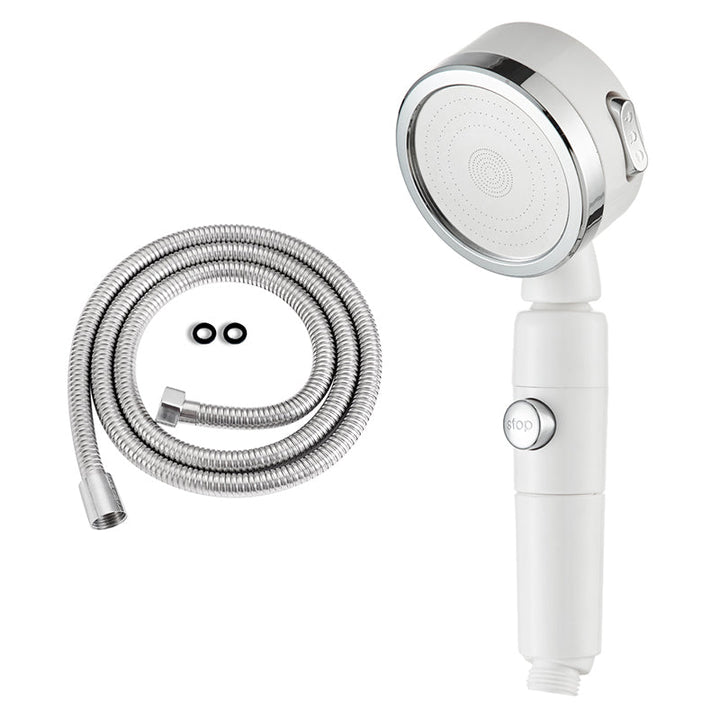 BowLift | Contemporary 3 Jet Shower Head Adjustable Spray Pattern Rotatable Handheld Shower