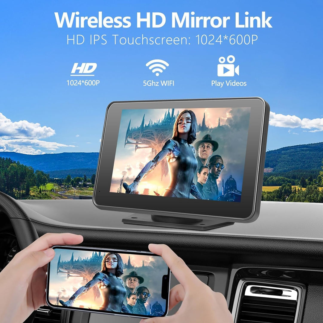BowLift | Wireless CarPlay & Android Auto 7" Touch Screen Car Stereo