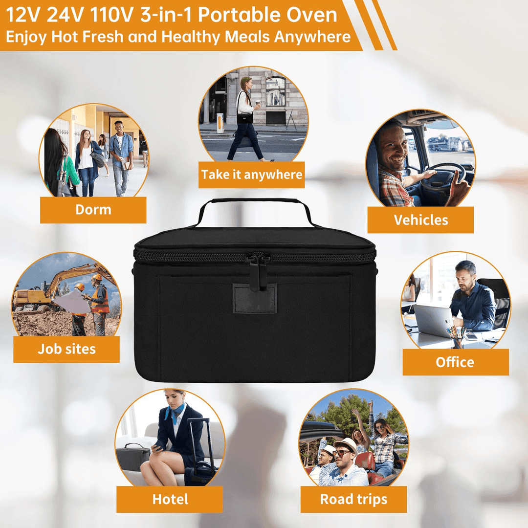 BowLift | HeatGo Pro – Electric Portable Food Warmer Lunchbox with 3-in-1 Connection