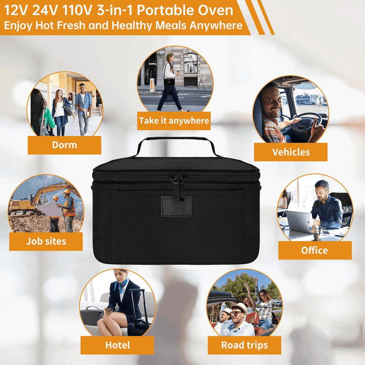 HeatGo Pro – Electric Portable Food Warmer Lunchbox with 3-in-1 Connection | Bowlift