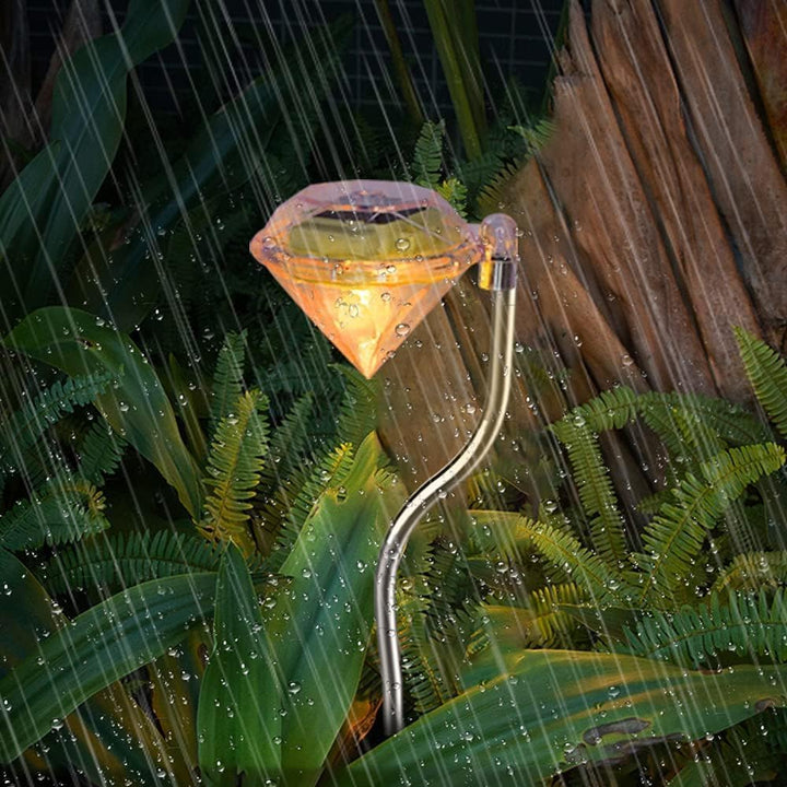 BowLift | Solar Garden Light in Diamond Shape – LED Lamps for Outdoor Decoration and Lighting