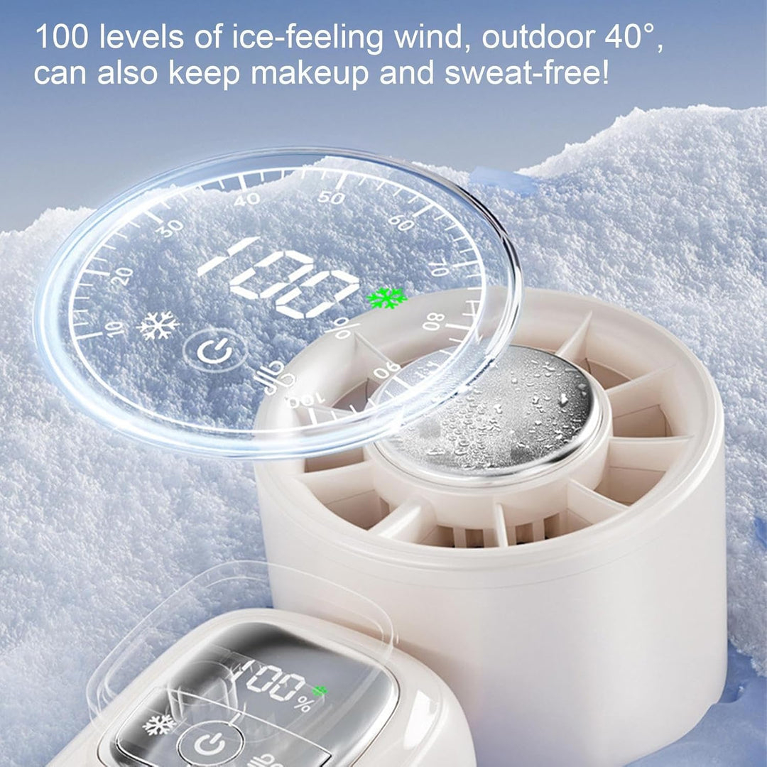 BowLift | Portable Foldable Handheld Fan with LED Display 100 Speeds
