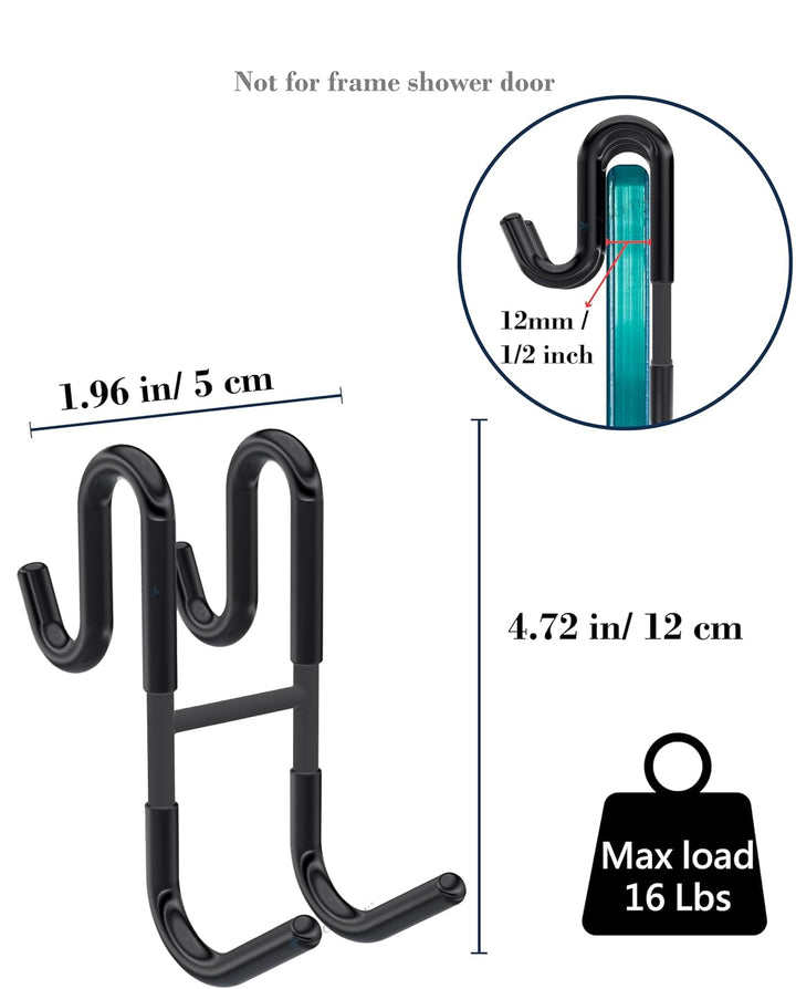 BowLift | Rust-resistant door-mounted shower hook – Strong multifunctional hanging hook