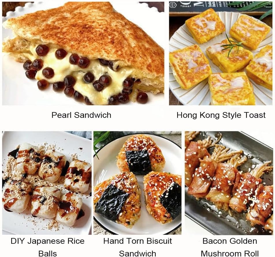 BowLift | 2-in-1 Sandwich Maker & Toaster | Non-Stick Auto-Sealing Plates for Quick Breakfasts, Snacks & Easy Cleanup