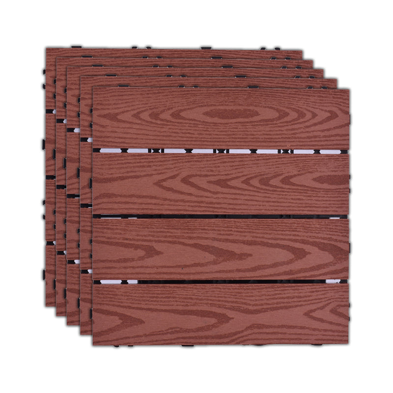 BowLift | 11 Pack 12" X 12" Square Deck/Patio Tiles Snap Fit for Outdoor Patio Tiles