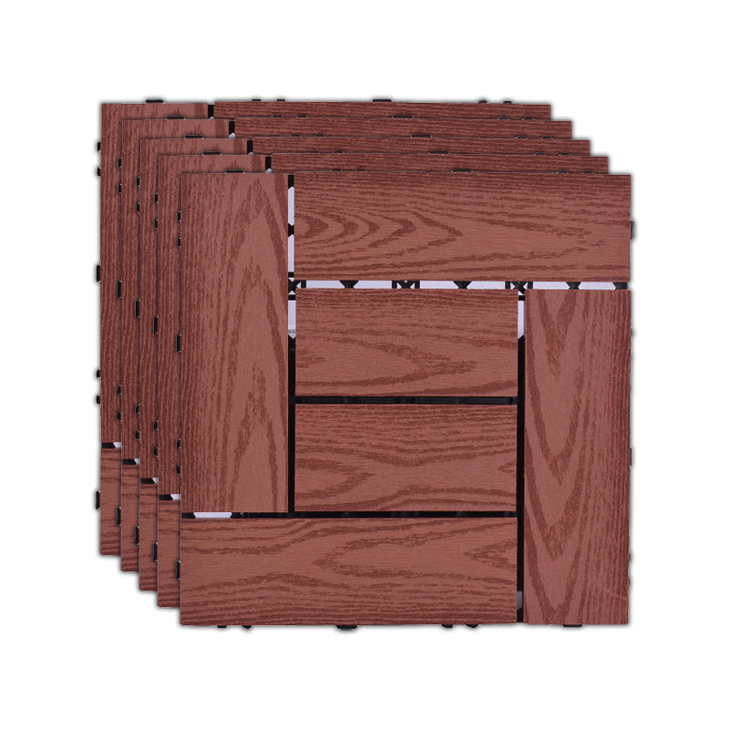 BowLift | 11 Pack 12" X 12" Square Deck/Patio Tiles Snap Fit for Outdoor Patio Tiles