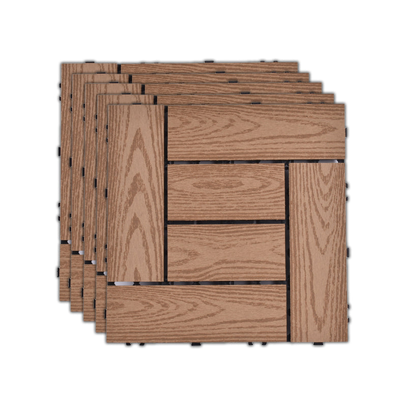 BowLift | 11 Pack 12" X 12" Square Deck/Patio Tiles Snap Fit for Outdoor Patio Tiles