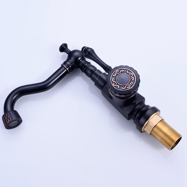 BowLift | Glam Style Sink Faucet with Swivable Spout and Lever Handle