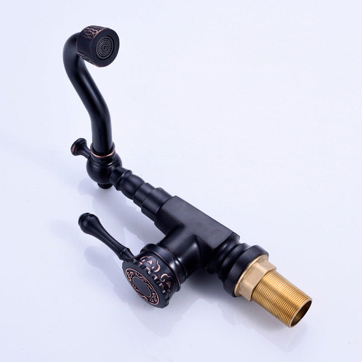 BowLift | Glam Style Sink Faucet with Swivable Spout and Lever Handle