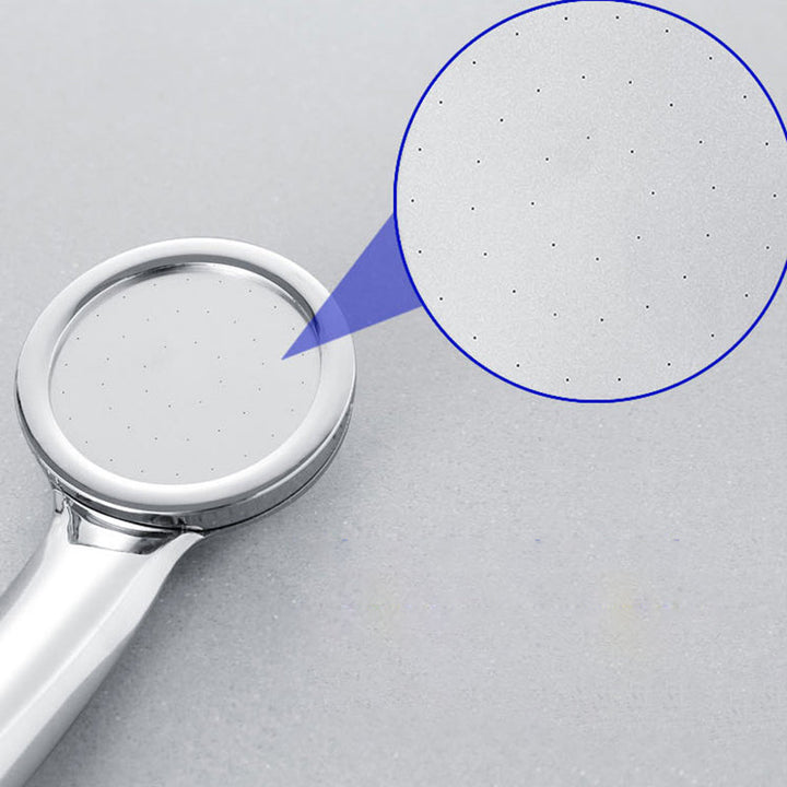 BowLift | Contemporary Silver Round Shower Head Water Efficient Standard Spray Head