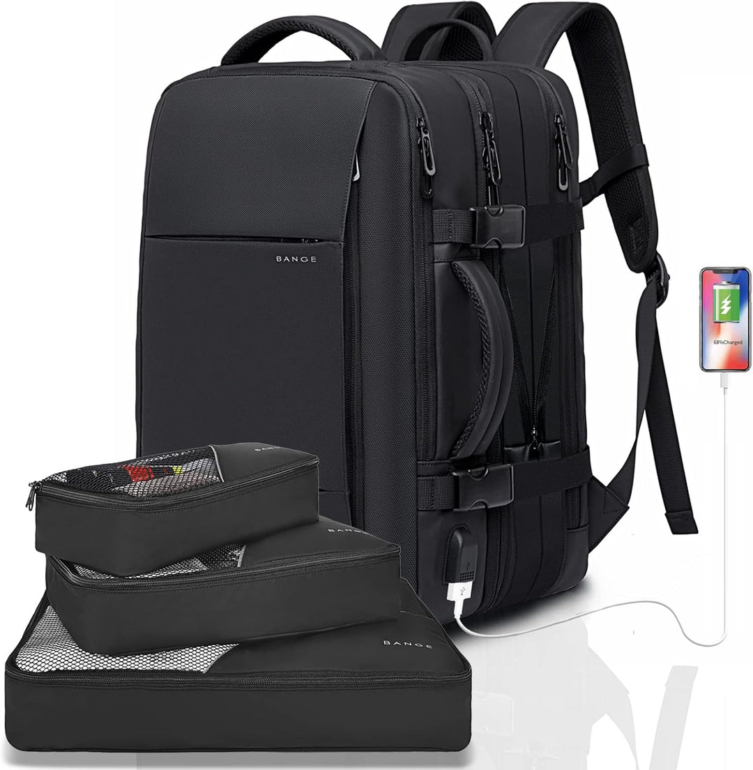 Expandable 26–45L Waterproof Travel Backpack with Laptop Sleeve & Duffle Carry | Bowlift