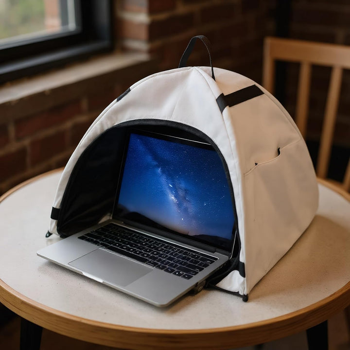 BowLift | Laptop Sun Shade – Foldable Anti-Glare Privacy Tent for 13–16" Devices – Travory