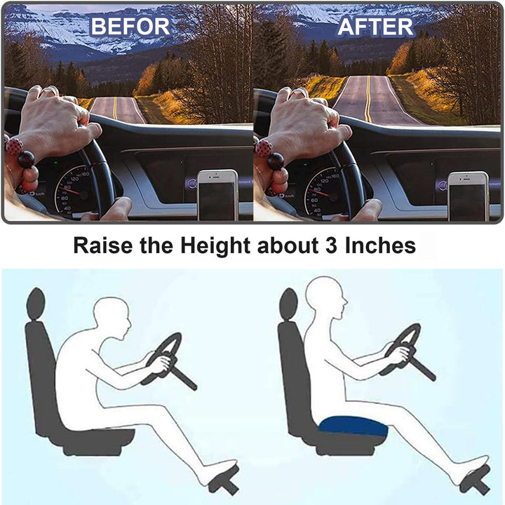 BowLift | ZitComfort Ergonomic Seat Booster Cushion for Car & Office – Better Seat Height and Posture