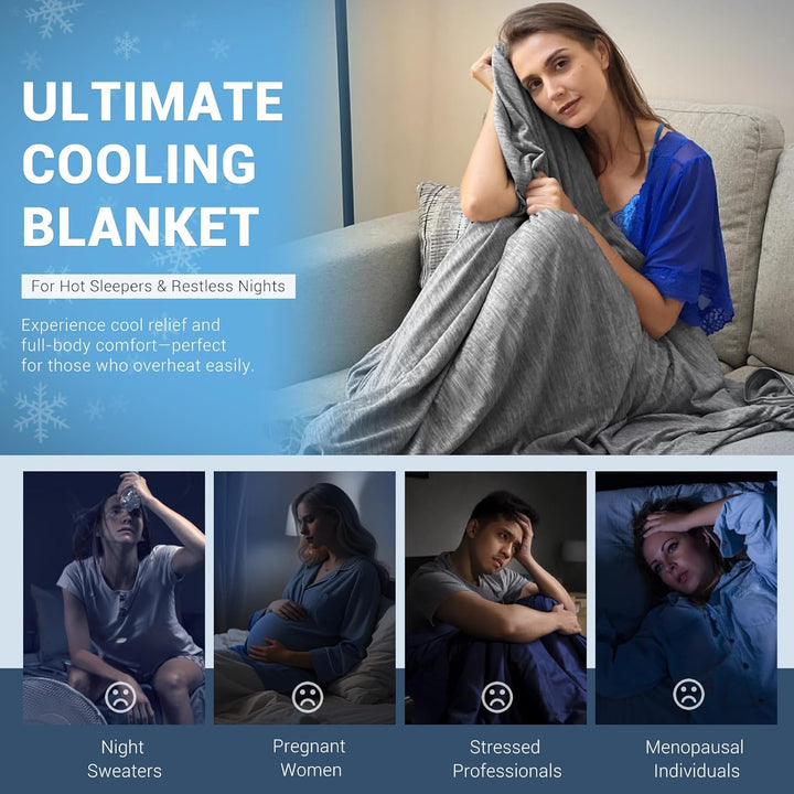 Black Cooling Blanket –  3.0, Q-Max>0.5, Multi-Size Options | Bowlift