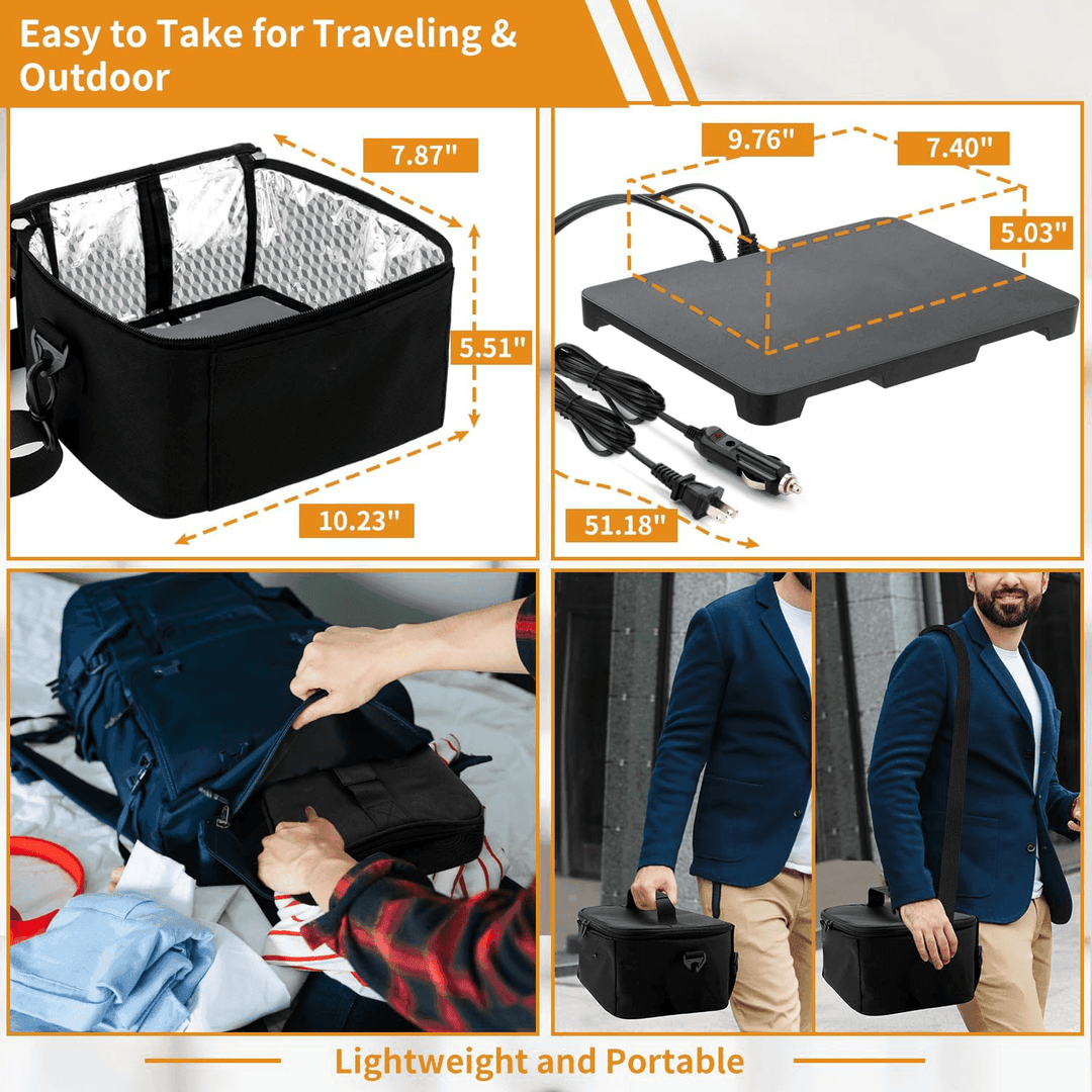 HeatGo Pro – Electric Portable Food Warmer Lunchbox with 3-in-1 Connection | Bowlift