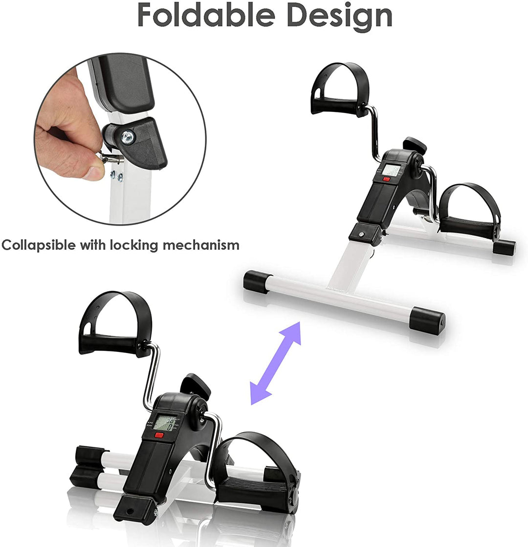 Mini-Home Trainer Fitness Bike Leg Trainer with LCD Display | Bowlift