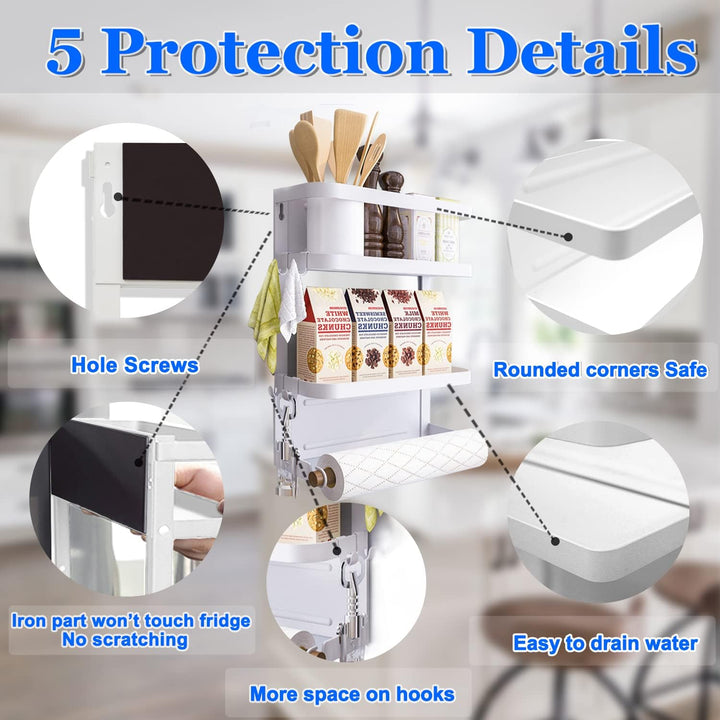 BowLift | Magnetic Fridge Spice Rack with Paper Towel Holder – Oryden