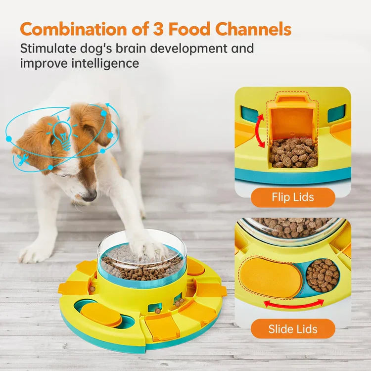 PuzzleFeast Pet Feeder - Interactive Feeding Game for Pets Bowlift