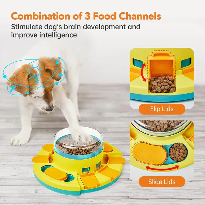 PuzzleFeast Pet Feeder - Interactive Feeding Game for Pets Bowlift