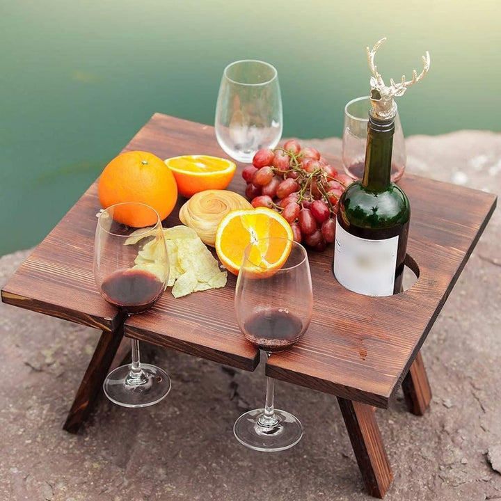 BowLift | Mobile Wooden Wine Rack with Top