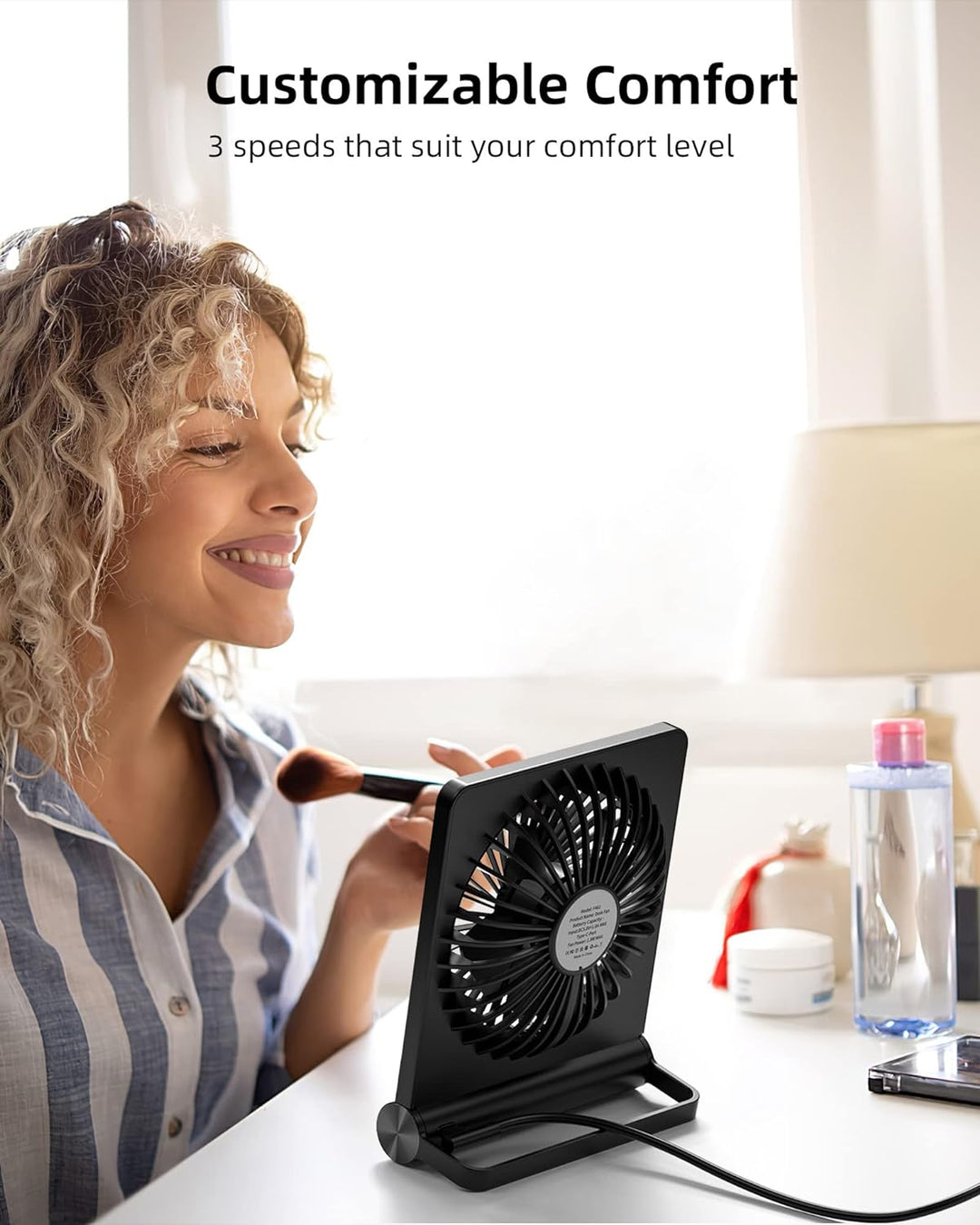 BowLift | Stronger Wind Ultra Quiet Small Table Fan