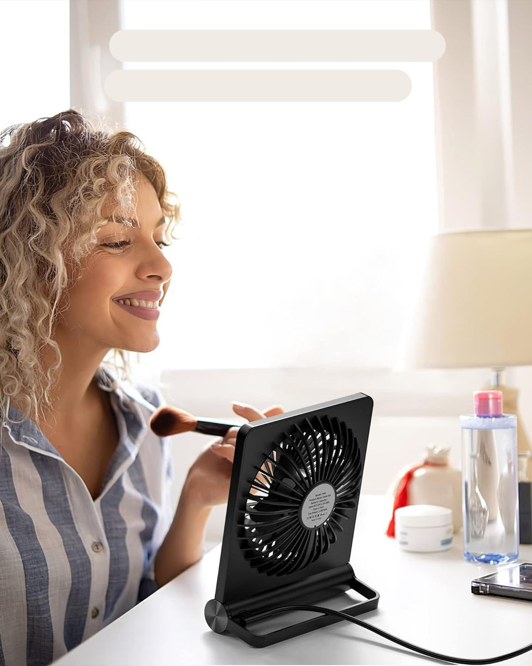 BowLift | Ultra-Quiet Table Fan with USB – Compact & Powerful