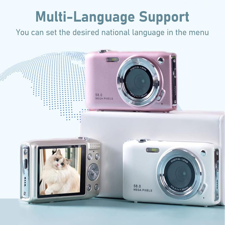 BowLift | 4K Compact Digital Camera with 58MP Photos and 16X Zoom – Lumora
