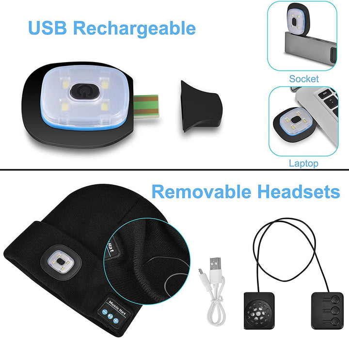 BowLift | Bluetooth Beanie Hat Light Wireless Headphones