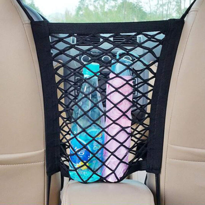 BowLift | Stretchable Car Seat Divider & Storage Net with Pet Barrier
