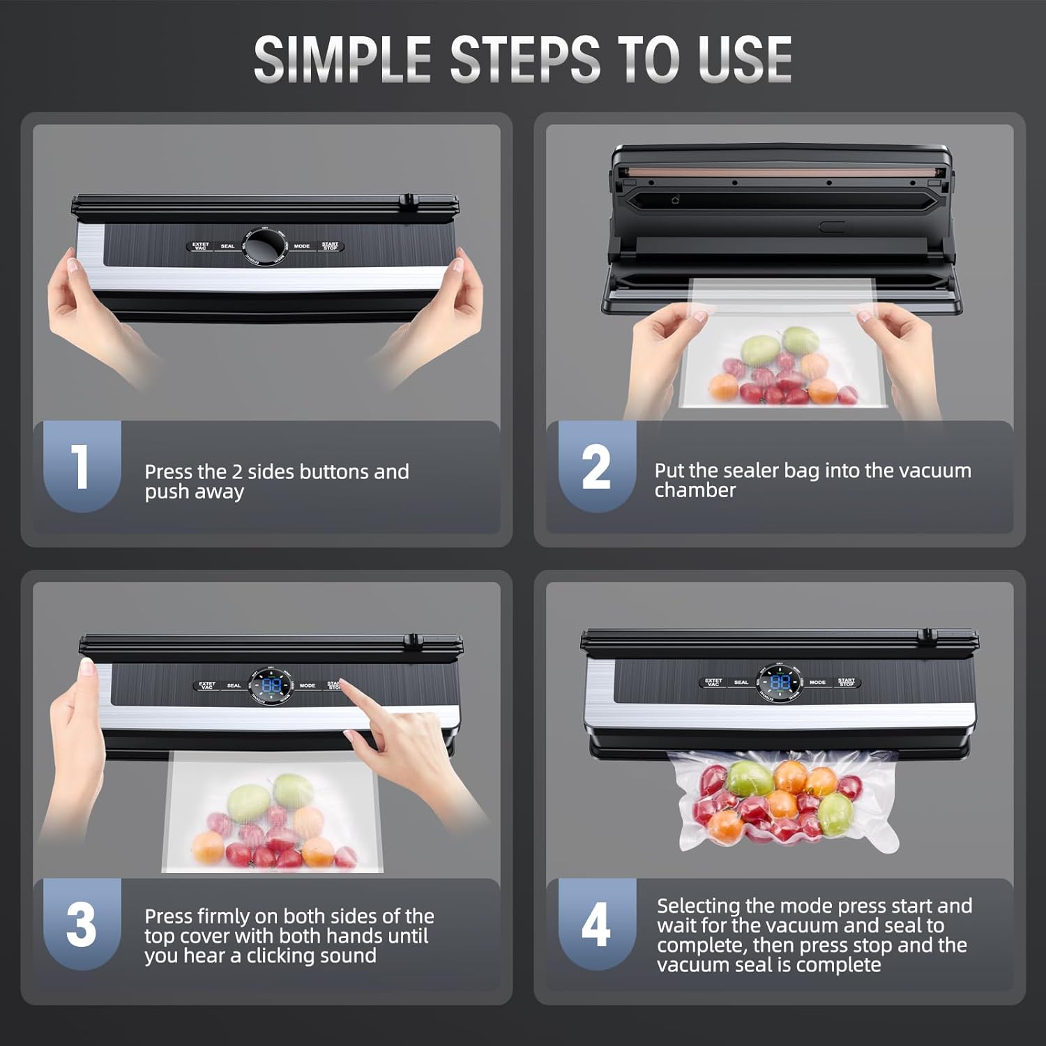 BowLift | 8-in-1 Vacuum Sealer with Built-in Cutter