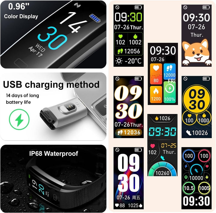 BowLift | Blood Pressure and Heart Rate Monitor Smartwatch | Waterproof, Sleep Tracking & Fitness Insights for Daily Health Management