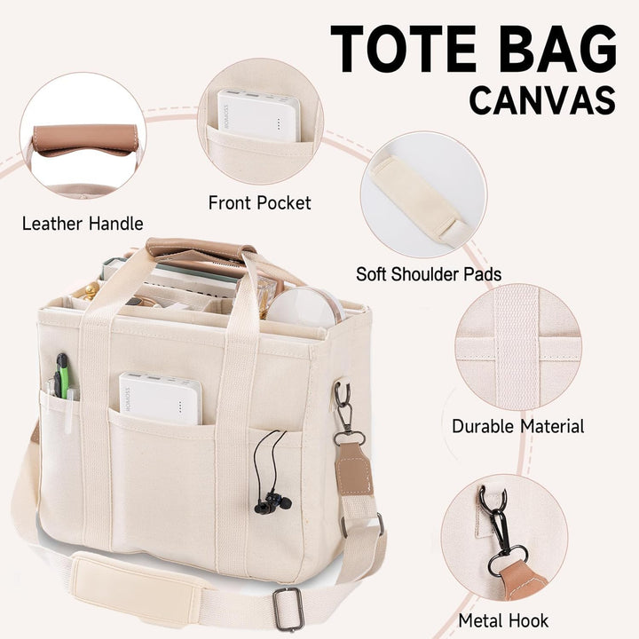 BowLift | Canvas Tote Bag - UrbanGrace