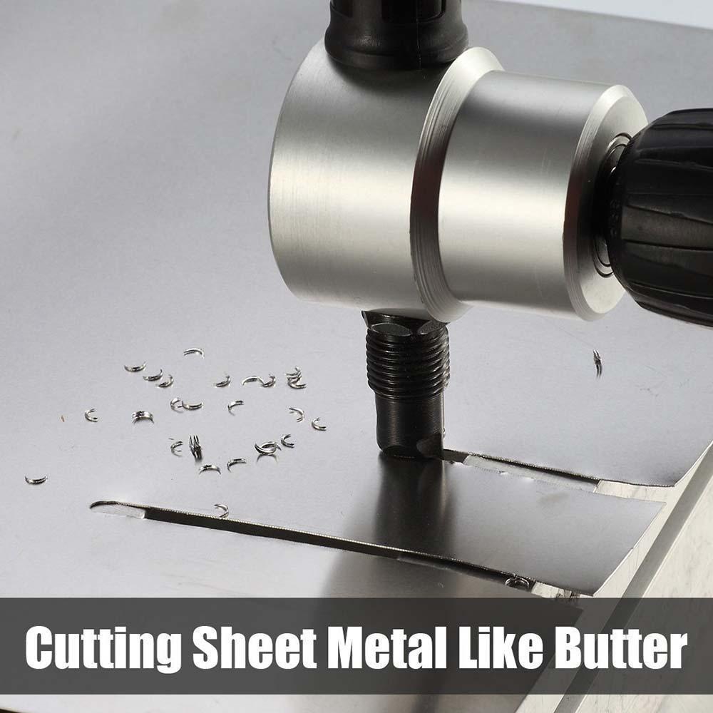 BowLift | Nibbler Cutter Drill Attachment Double Head Metal Sheet