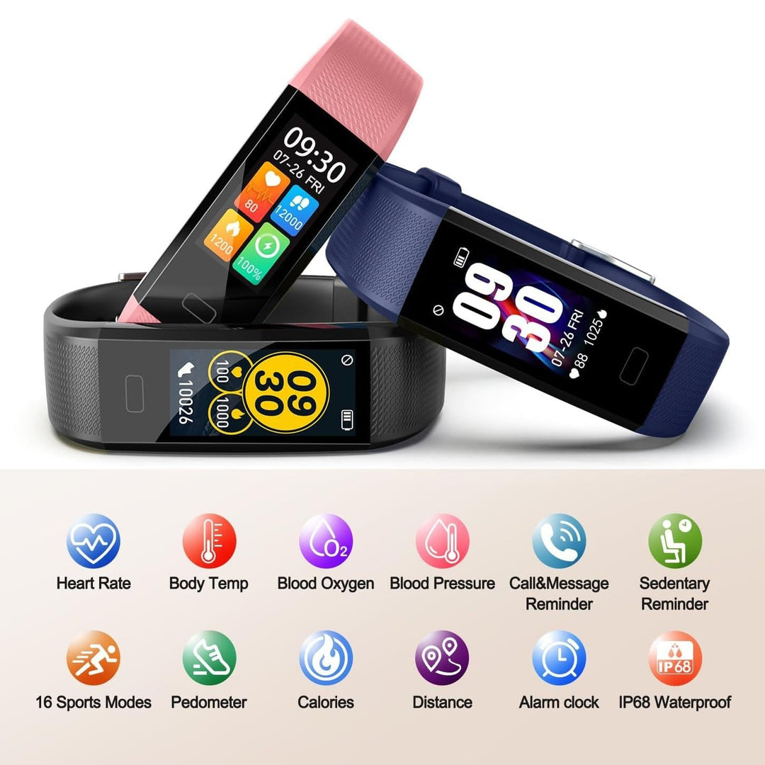 BowLift | Blood Pressure and Heart Rate Monitor Smartwatch | Waterproof, Sleep Tracking & Fitness Insights for Daily Health Management