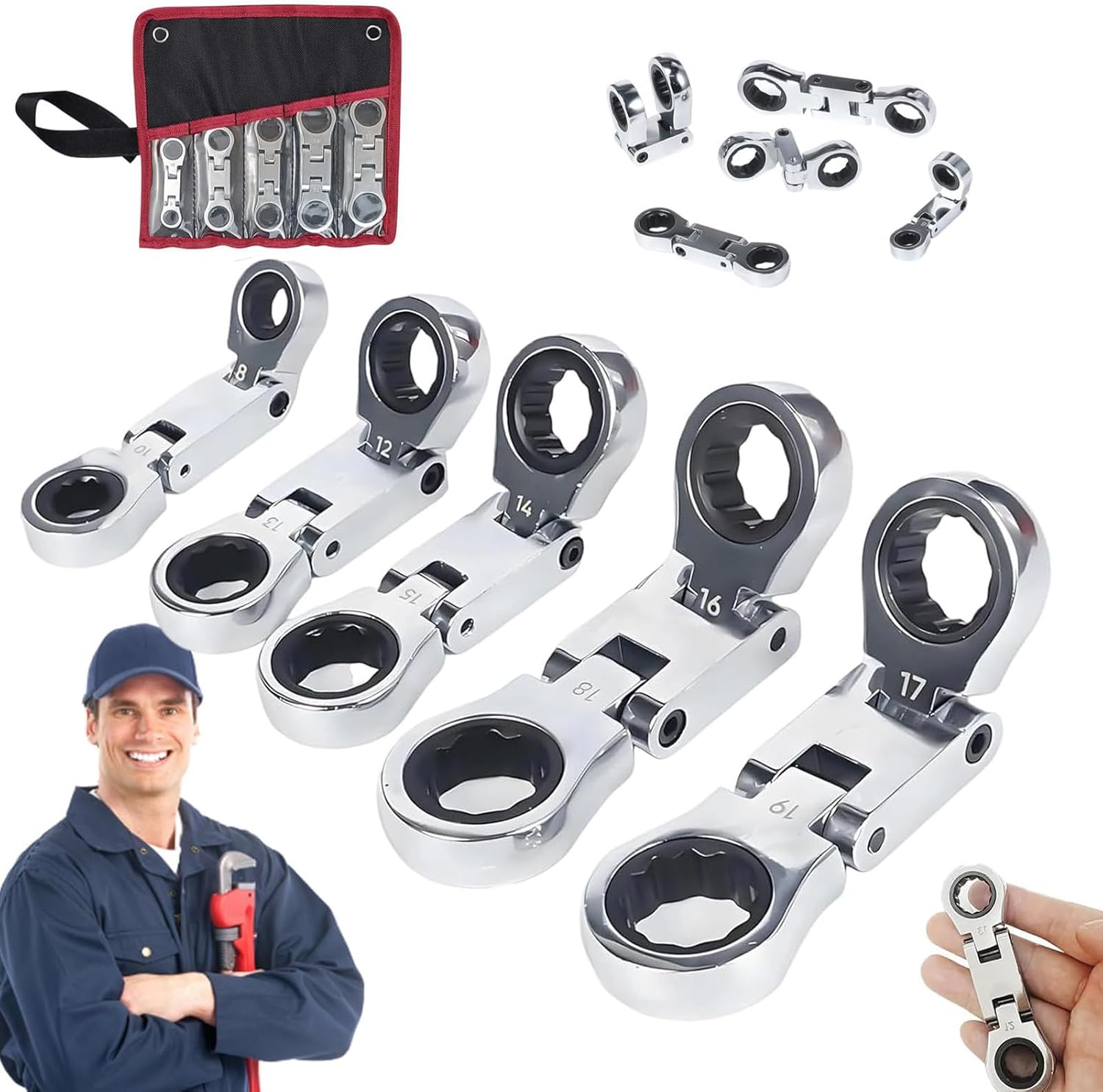 BowLift | Double Drive Flex Head Ratcheting Wrench – Torvex