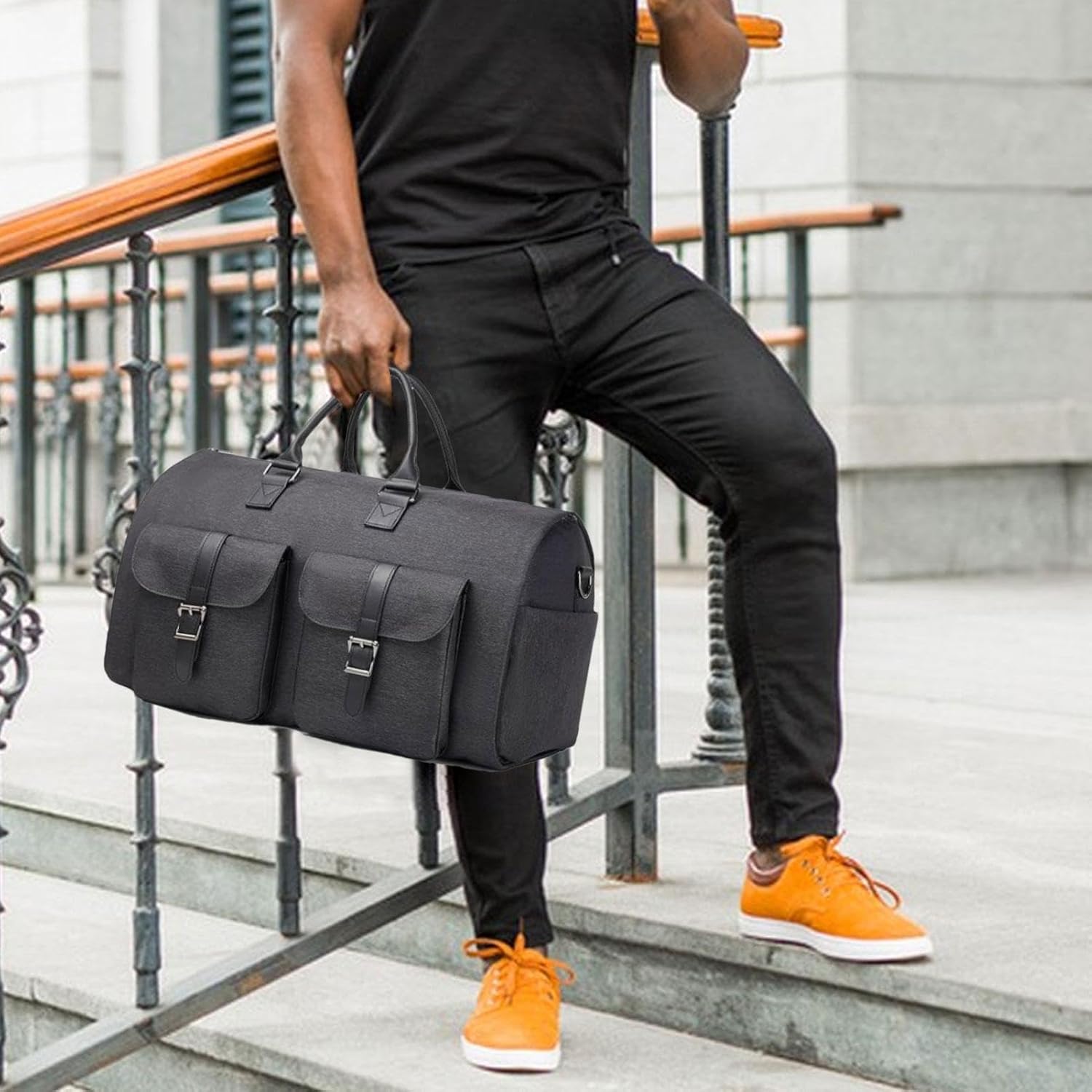 BowLift | Garment Duffel Weekender Bag – Foldable Carry-On Suit Bag for Men