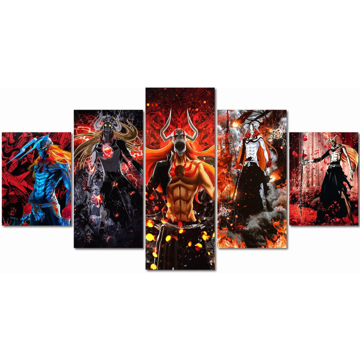 Set Of 5 Soul Reaper Wall Art Painting | Bowlift