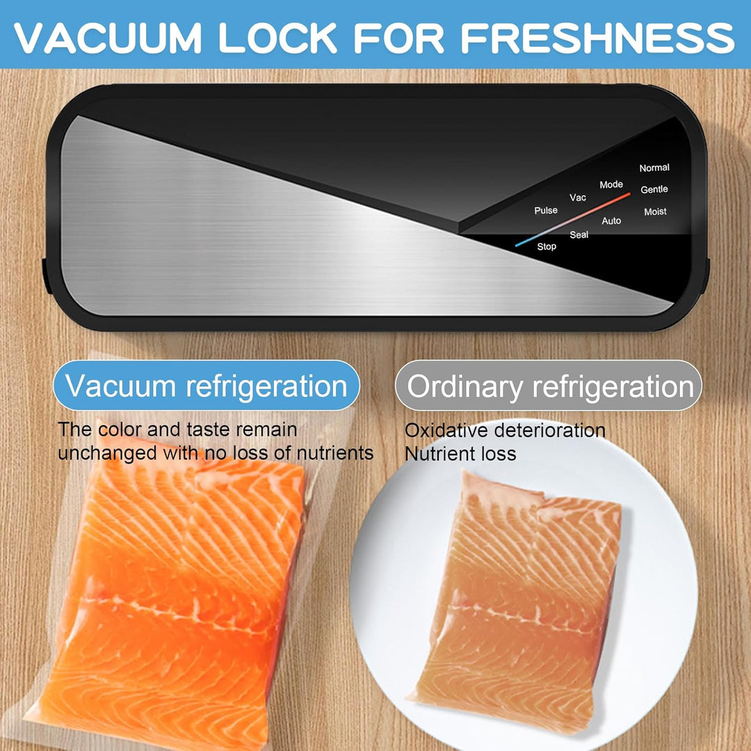 BowLift | 6-in-1 Vacuum Sealer with 80kPa Suction and 30cm Sealing Strip – Fresvyn