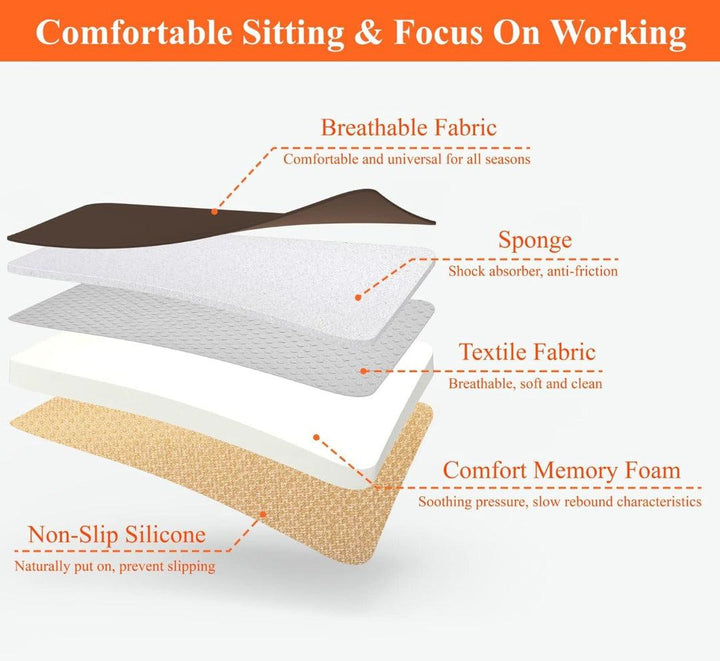 Comfort Memory Foam Car Seat Cushion Bowlift