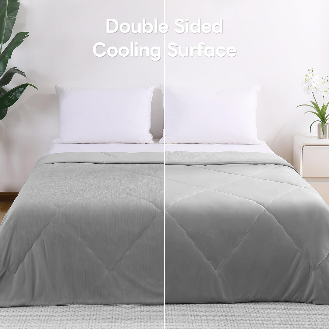 Cooling Duvet for Night Sweats –  Q-Max 0.5, Soft Double-Layer Summer Blanket | Bowlift