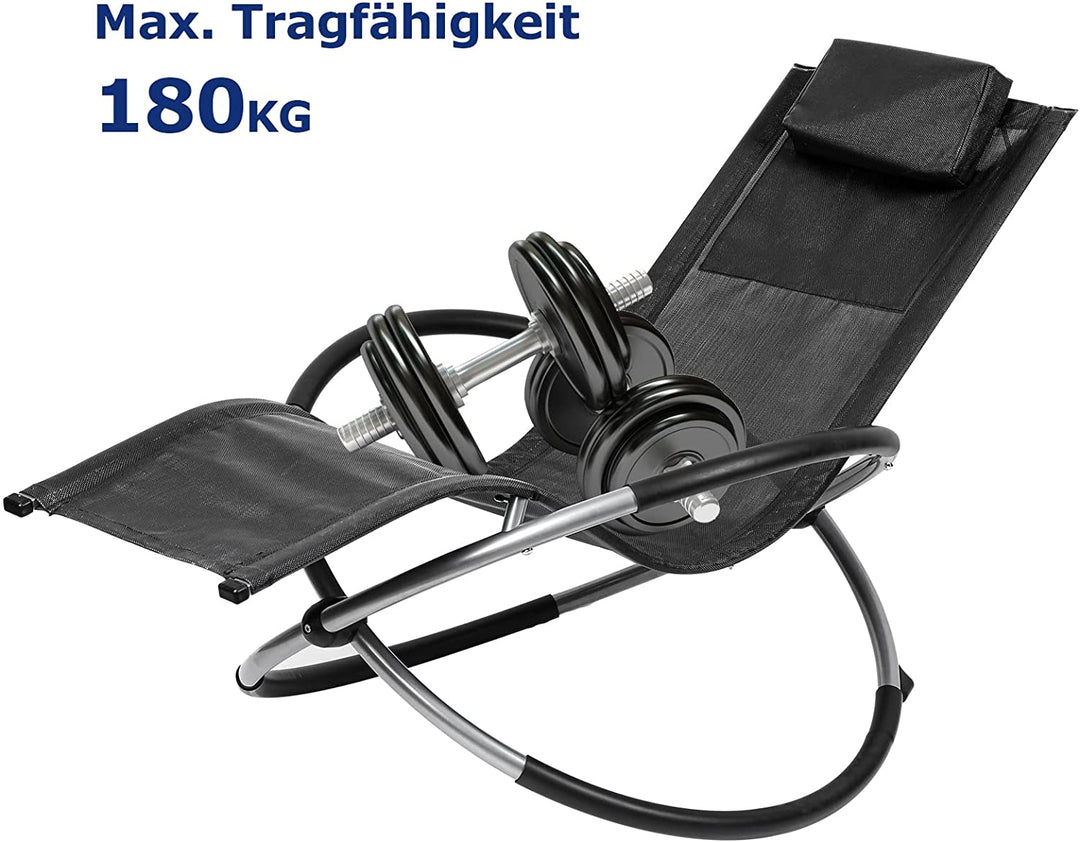 Relax lounger deck chair swinging lounger foldable | Bowlift