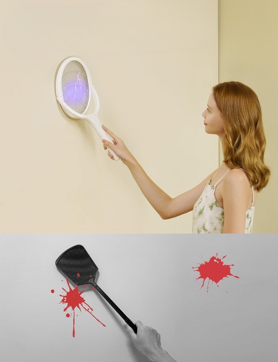 BowLift | Flexible Fly Racket - Rechargeable Electric Fly Swatter