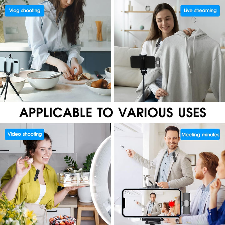BowLift | 2-Pack wireless microphone for iPhone iPad