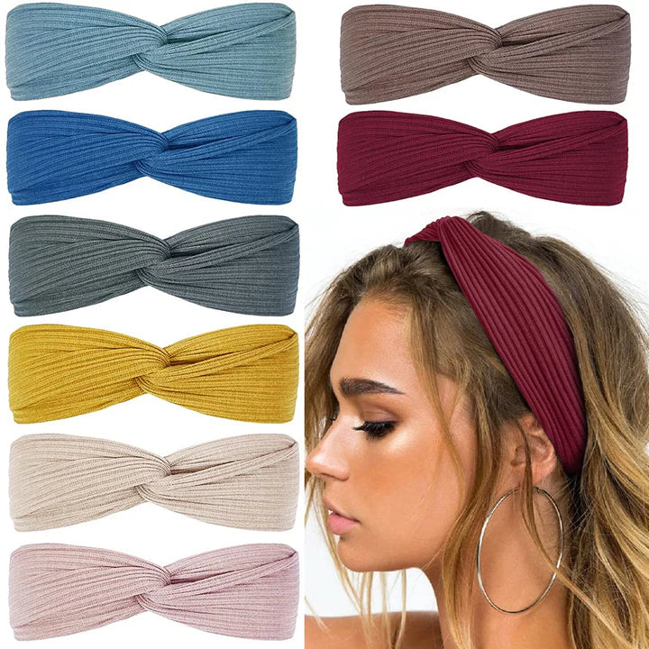 BowLift | Ribbed Twist Headbands – Boho Design