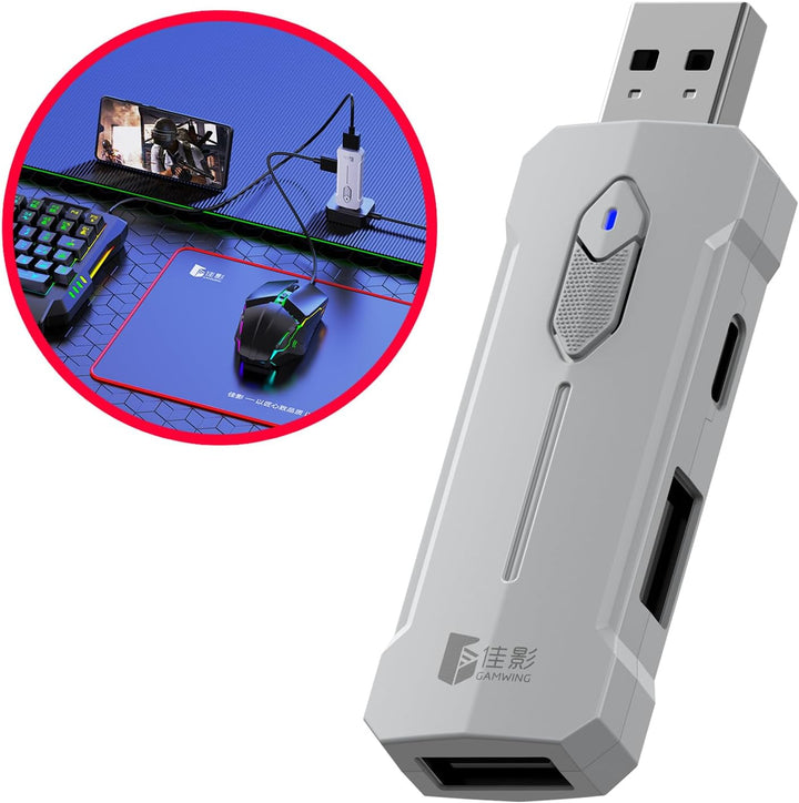 BowLift | RGB Gaming Keyboard and Mouse Combo – Ergonomic Controller Adapter Set – Zyvorn