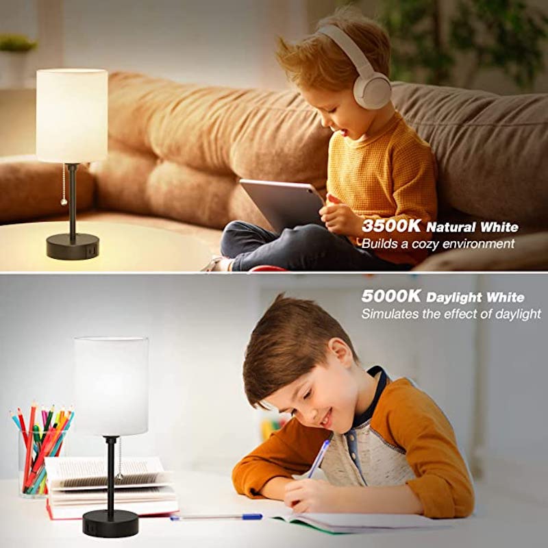 BowLift | Elegant Table Lamp with Smart Charging Options and Three Colors