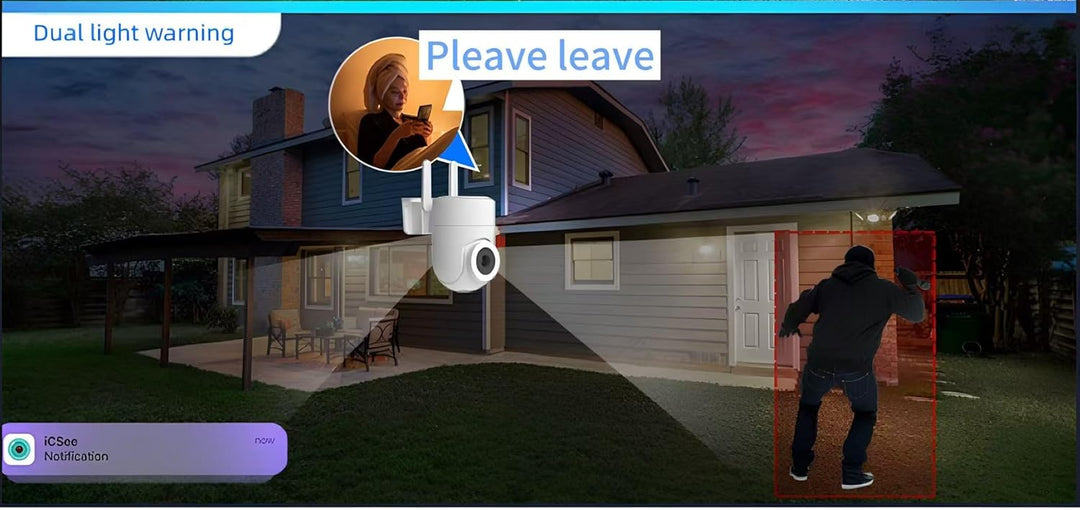 BowLift | Outdoor & Indoor Security Camera 2K 355° View with Night Vision