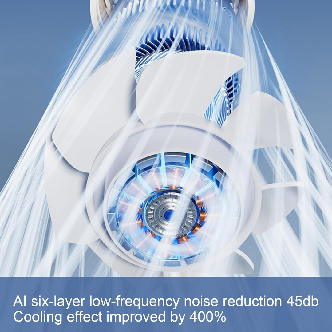 BowLift | Portable Foldable Handheld Fan with LED Display 100 Speeds