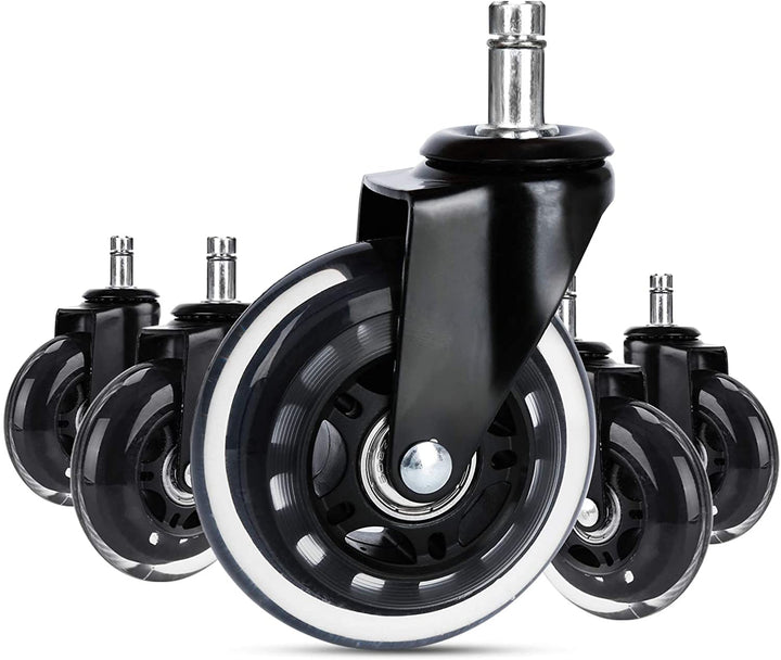 5X Set Heart Floor Rollers Office Chair Wheels | Bowlift